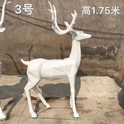 白色小鹿1 景观动物鹿雕塑